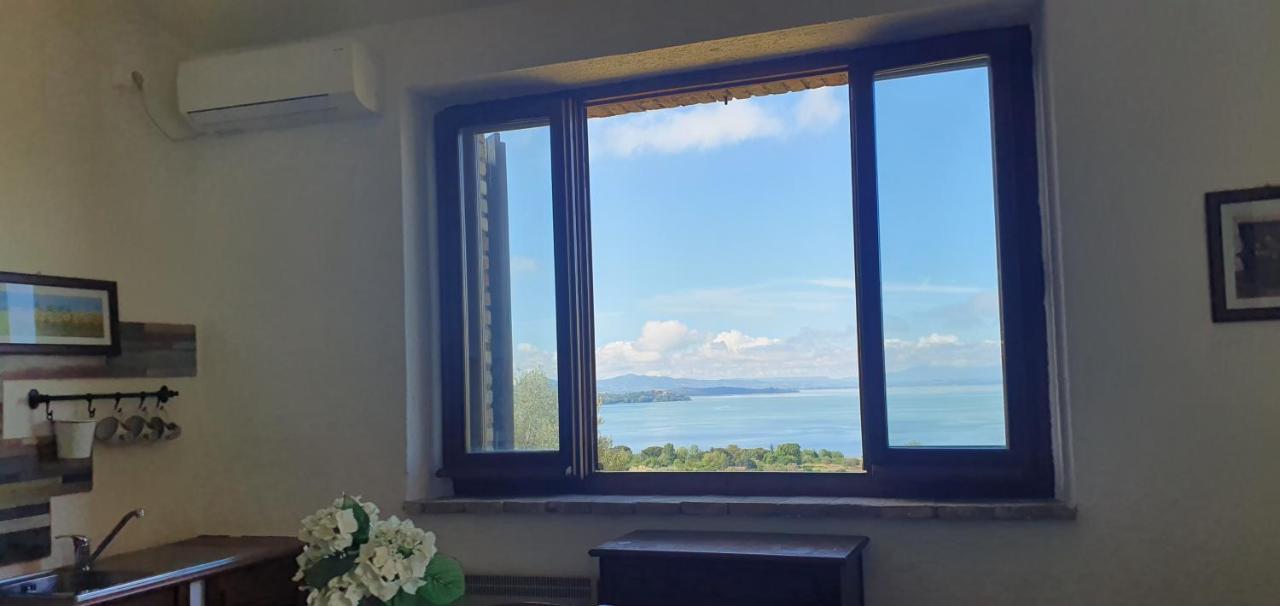 Poloturisticoumbria Rustico Con Piscina Vista Lago Passignano sul Trasimeno Eksteriør bilde