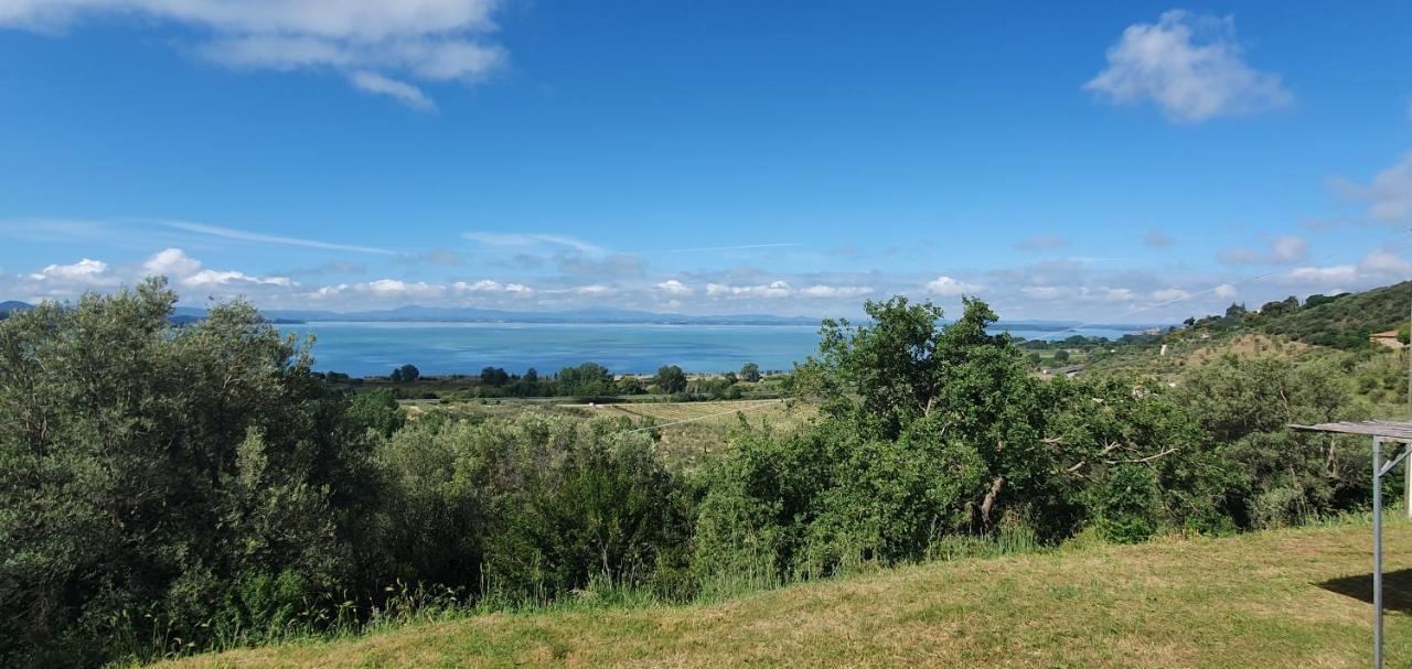 Poloturisticoumbria Rustico Con Piscina Vista Lago Passignano sul Trasimeno Eksteriør bilde