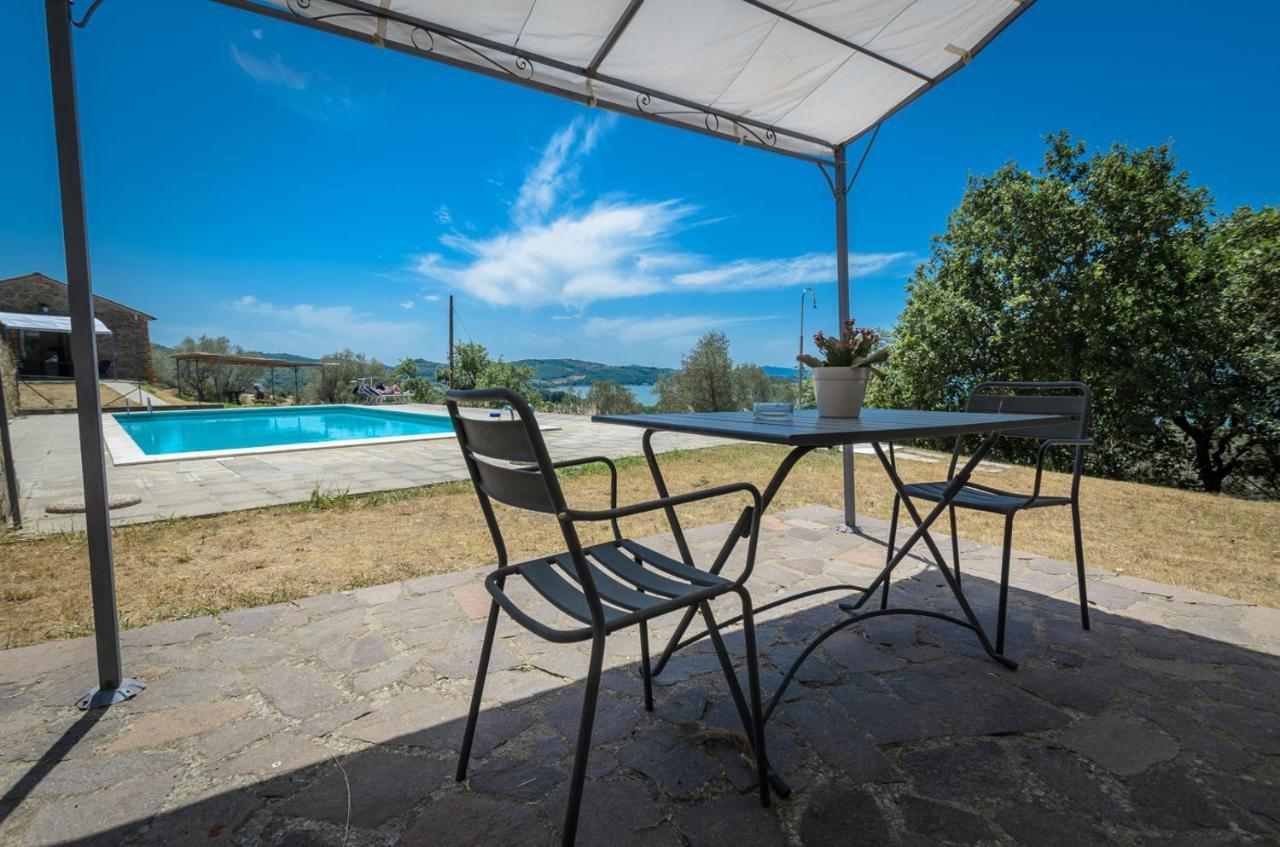 Poloturisticoumbria Rustico Con Piscina Vista Lago Passignano sul Trasimeno Eksteriør bilde