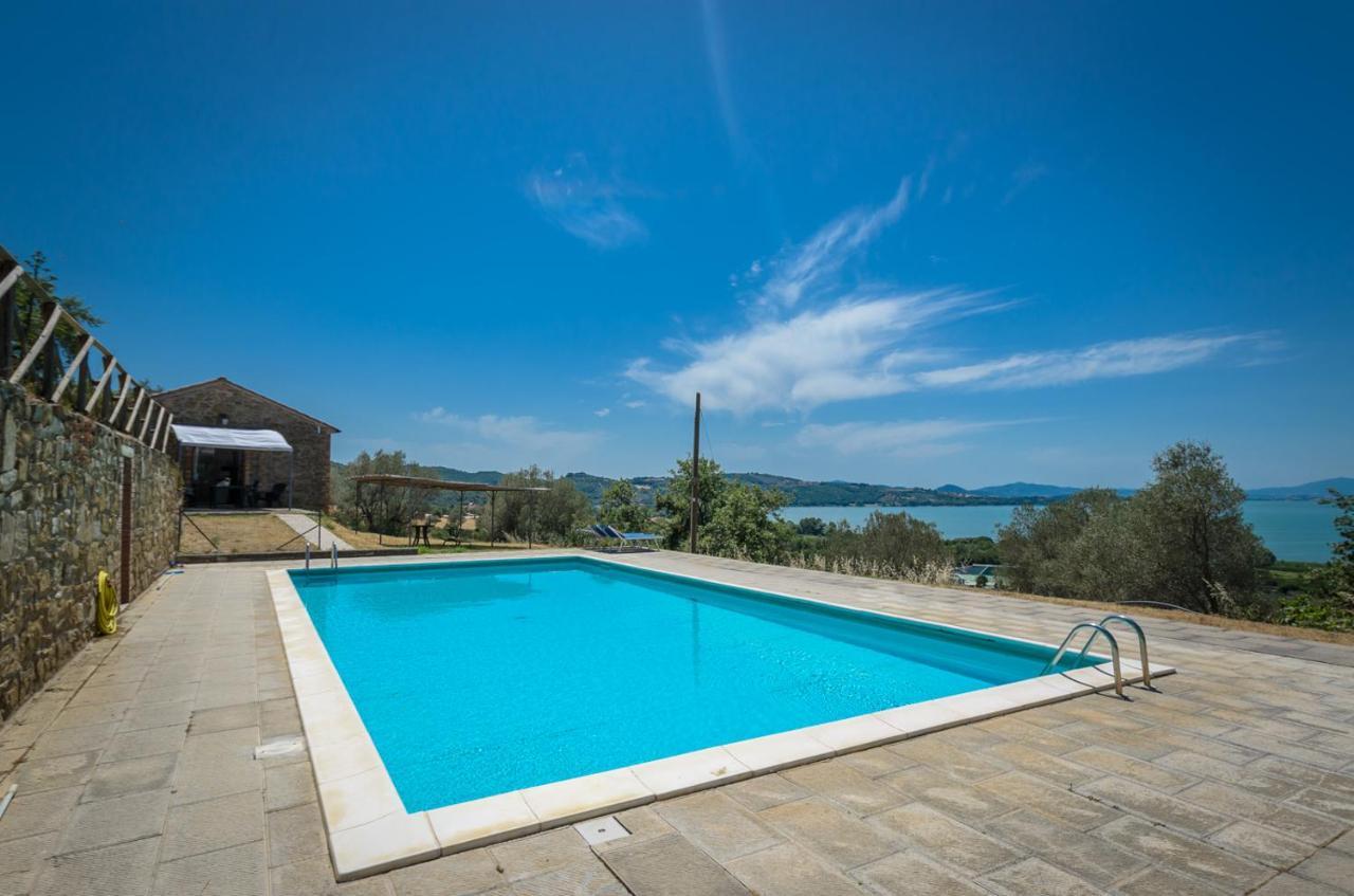 Poloturisticoumbria Rustico Con Piscina Vista Lago Passignano sul Trasimeno Eksteriør bilde