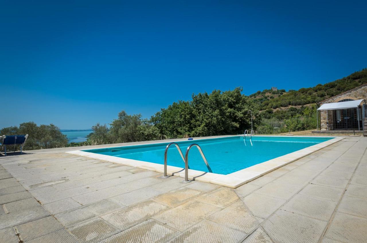 Poloturisticoumbria Rustico Con Piscina Vista Lago Passignano sul Trasimeno Eksteriør bilde